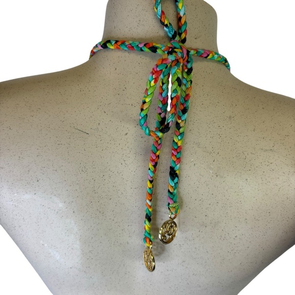 Luli Fama Women's Hola Verano Molded Cup Push Up Tri Halter Bikini * No Size* - Picture 3 of 7